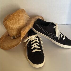 rag & bone Court Black & White Lace Up Sneakers